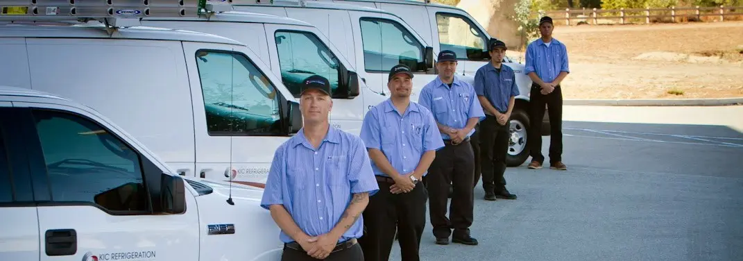 KIC Refrigeration crew ready for Mini Split Repair jobs across Sunset